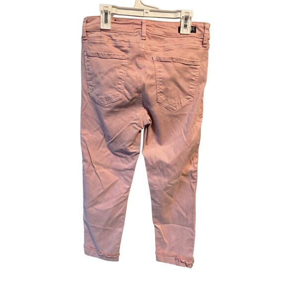 KUT from the Kloth Reese High-Rise Fab AB Ankle Straight in Soft Coral Size 4 - Picture 3 of 4